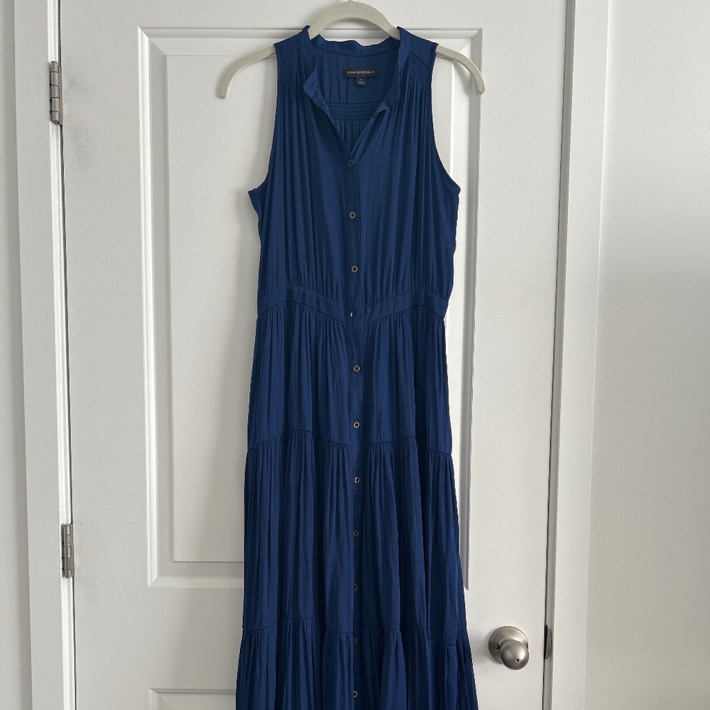 Banana Republic blue maxi dress
